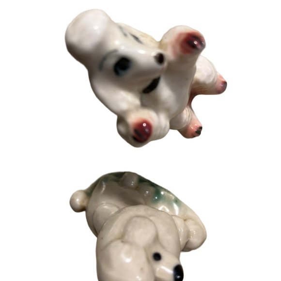 Small Poodle Dog Figurines Set of two Vintage Dogs - Picture 11 of 12